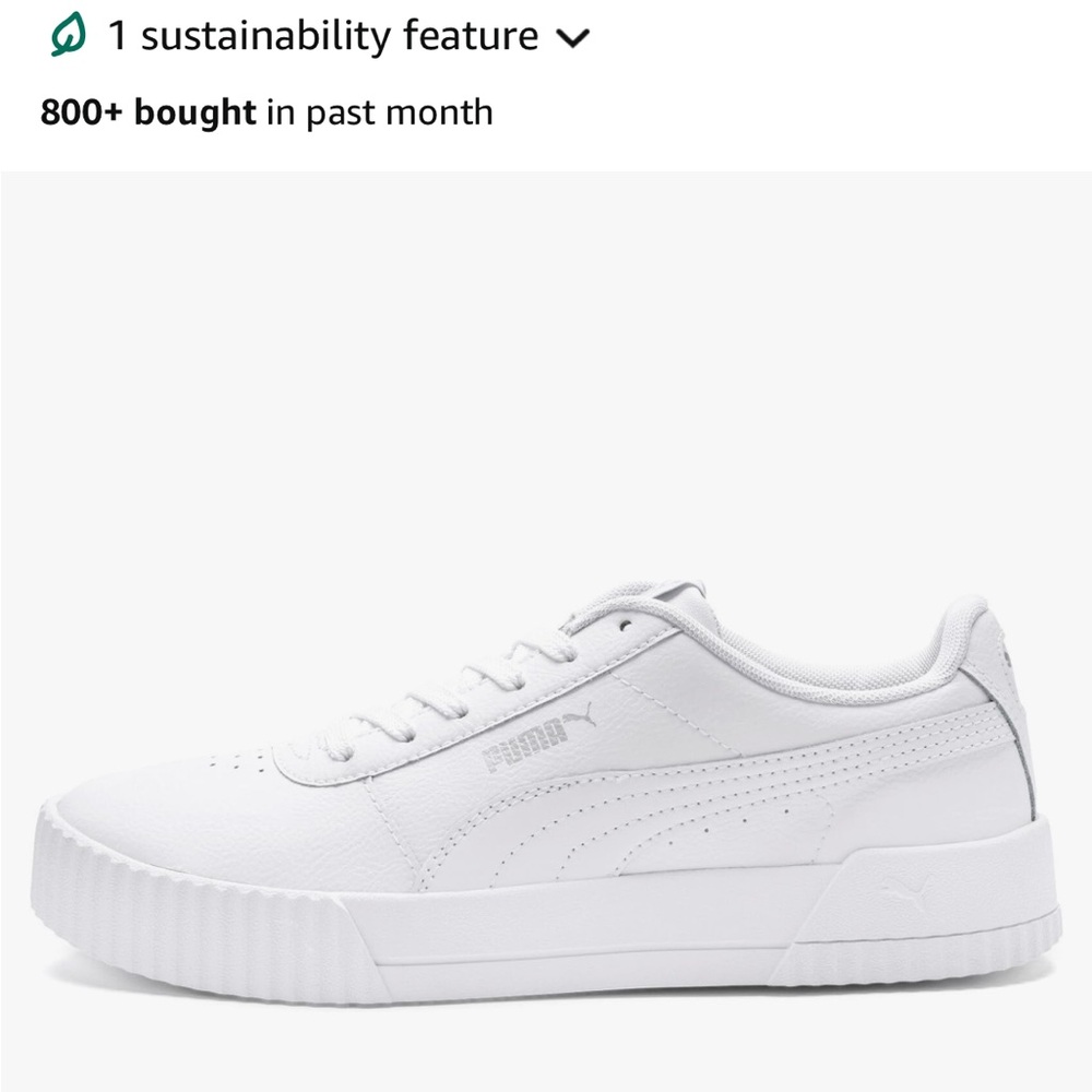 PUMA Women's Carina Leather Sneaker